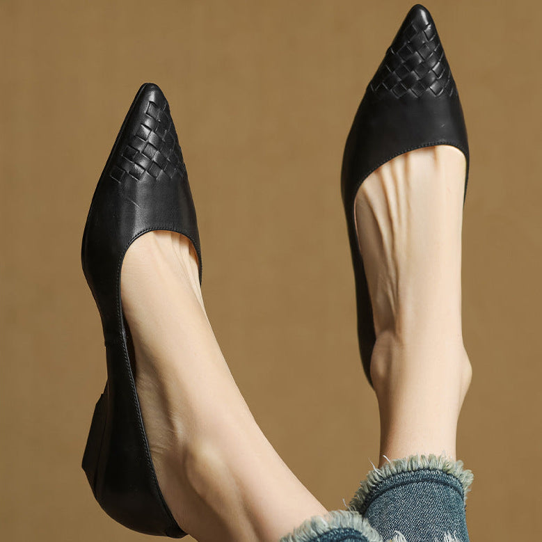 Vela Genuine Leather Flats