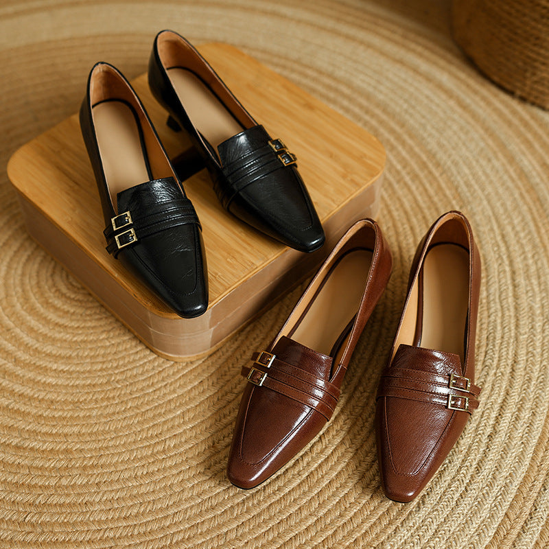 Fienna Genuine Leather Heels