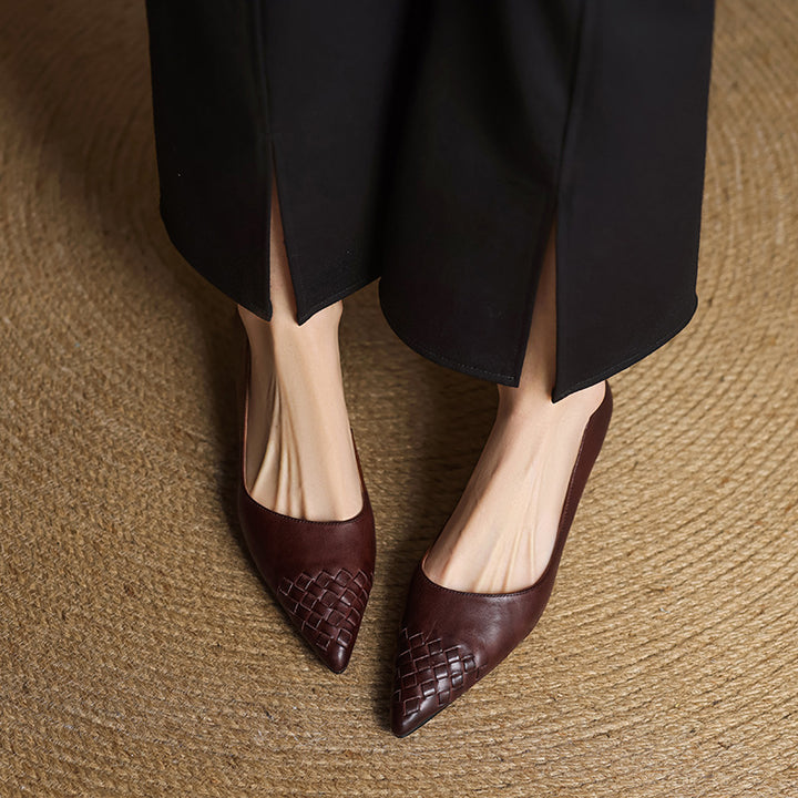 Vela Genuine Leather Flats