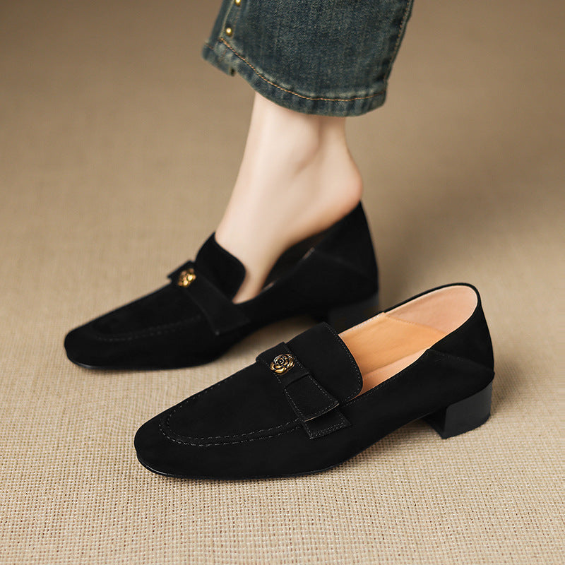 Lirena Genuine Suede Loafers