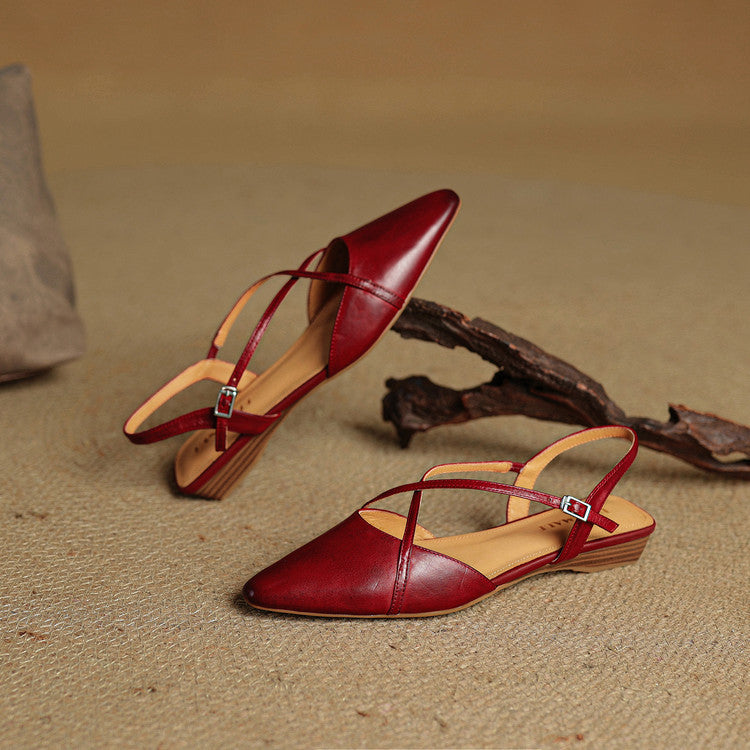 Lori Genuine Leather Flats