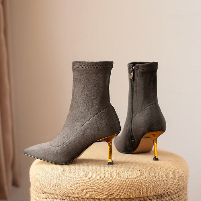 Jade Genuine Suede Boots