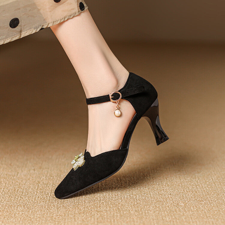 Ravie Genuine Suede Heels