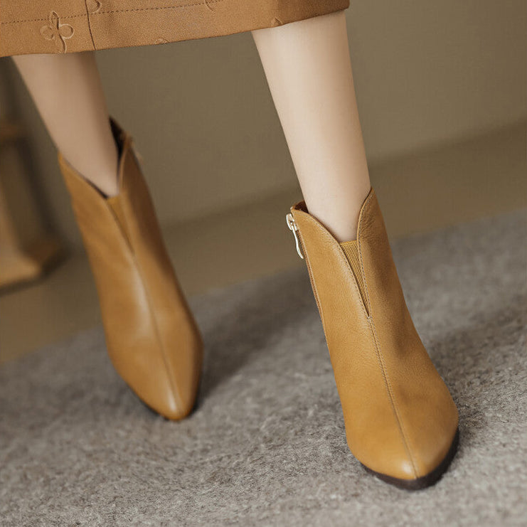 Anessa Genuine Leather Boots