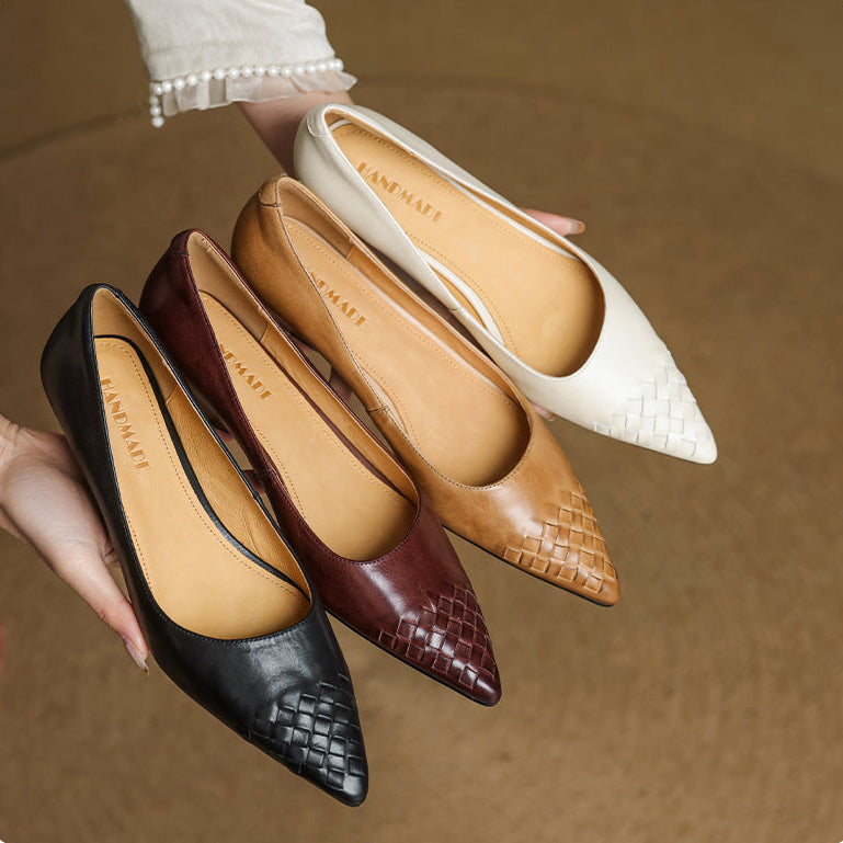 Vela Genuine Leather Flats