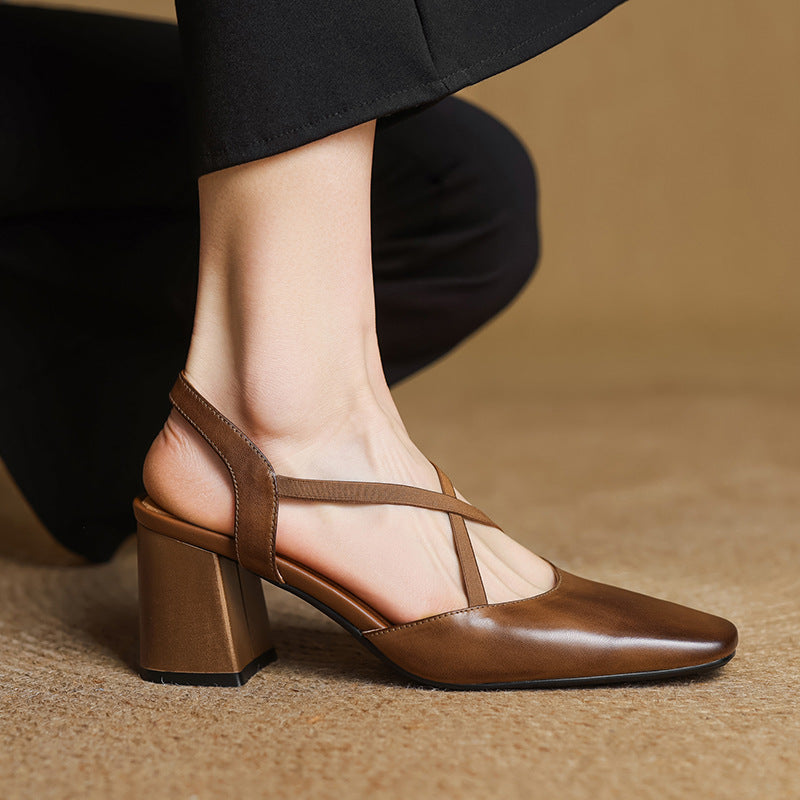 Alissa Genuine Leather Heels