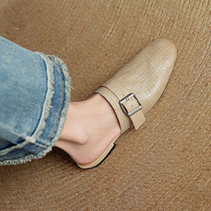 Malena Genuine Leather Mules