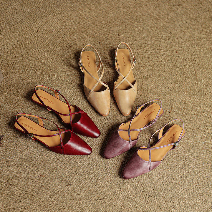 Lori Genuine Leather Flats