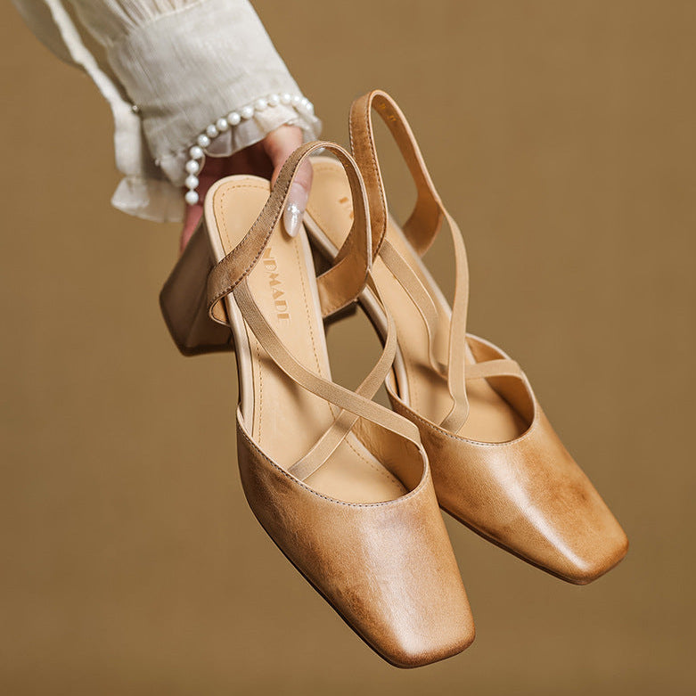 Alissa Genuine Leather Heels