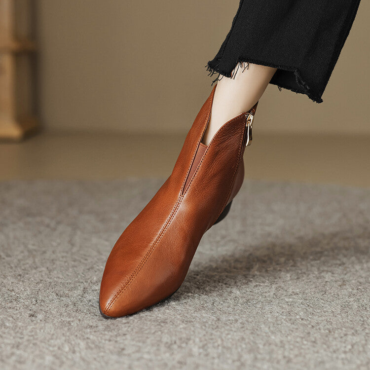 Anessa Genuine Leather Boots