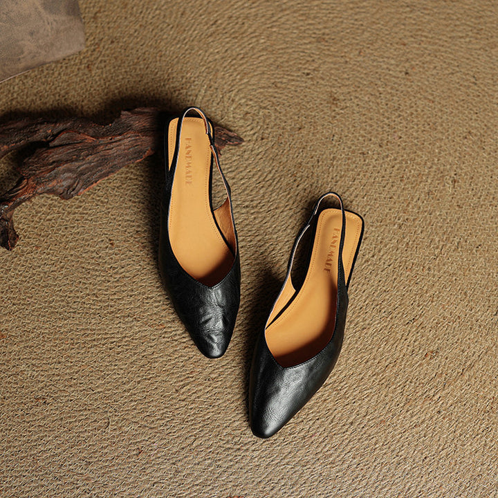 Leira Genuine Leather Flats