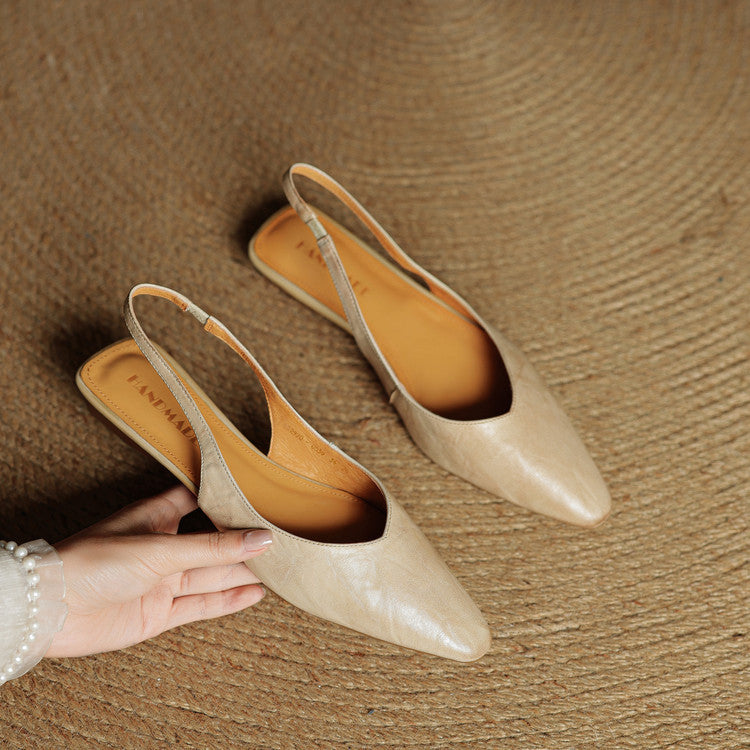 Leira Genuine Leather Flats