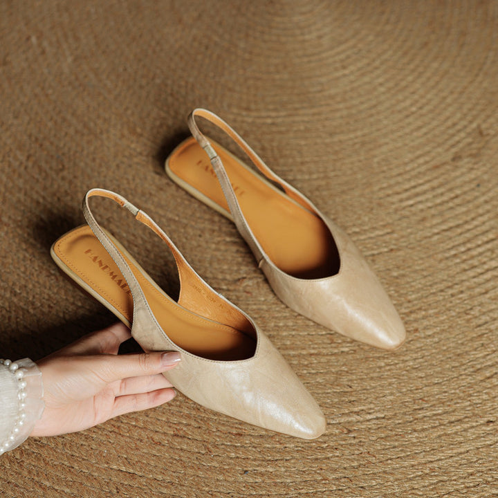 Leira Genuine Leather Flats