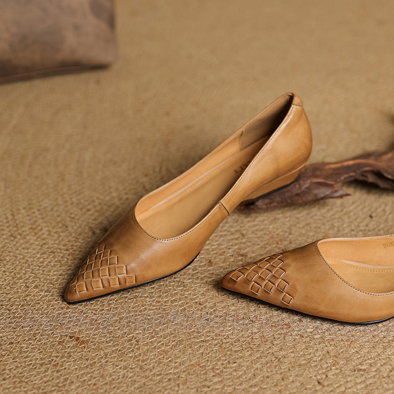 Vela Genuine Leather Flats