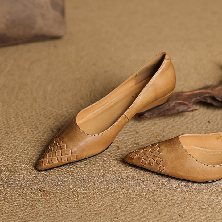 Vela Genuine Leather Flats