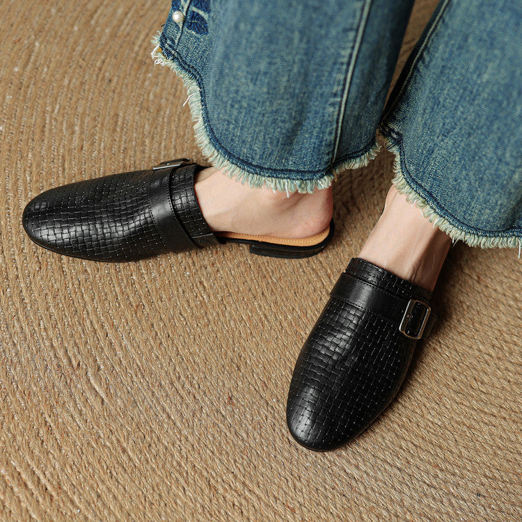 Malena Genuine Leather Mules