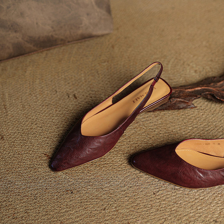 Leira Genuine Leather Flats