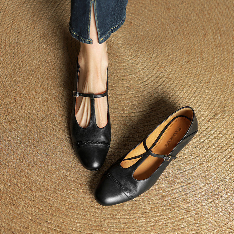 Jasmine Genuine Leather Flats
