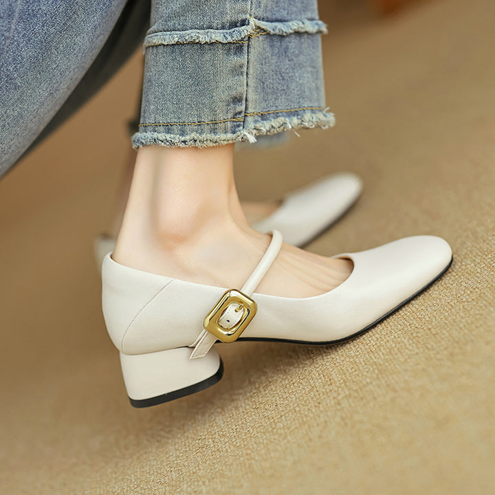 Vira Genuine Leather Heels