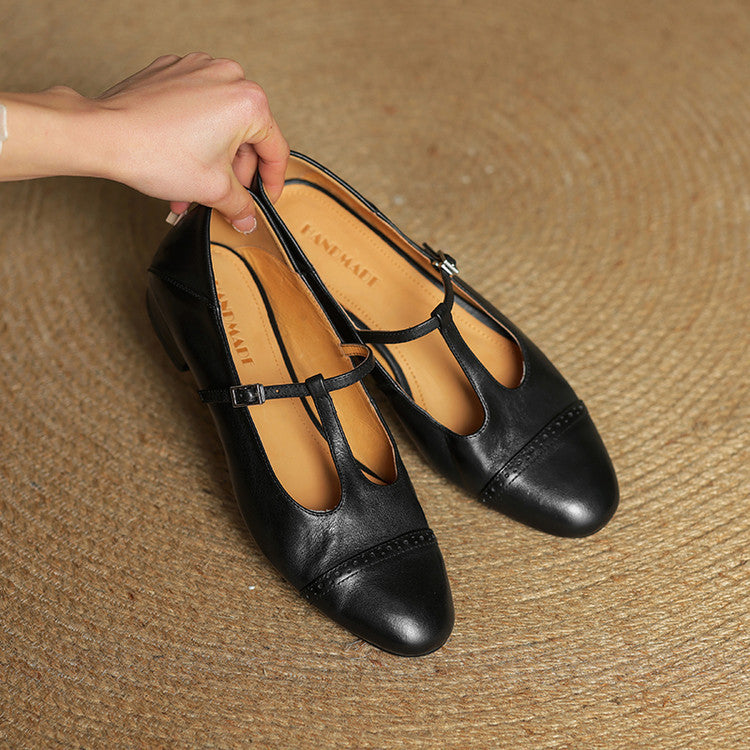 Jasmine Genuine Leather Flats