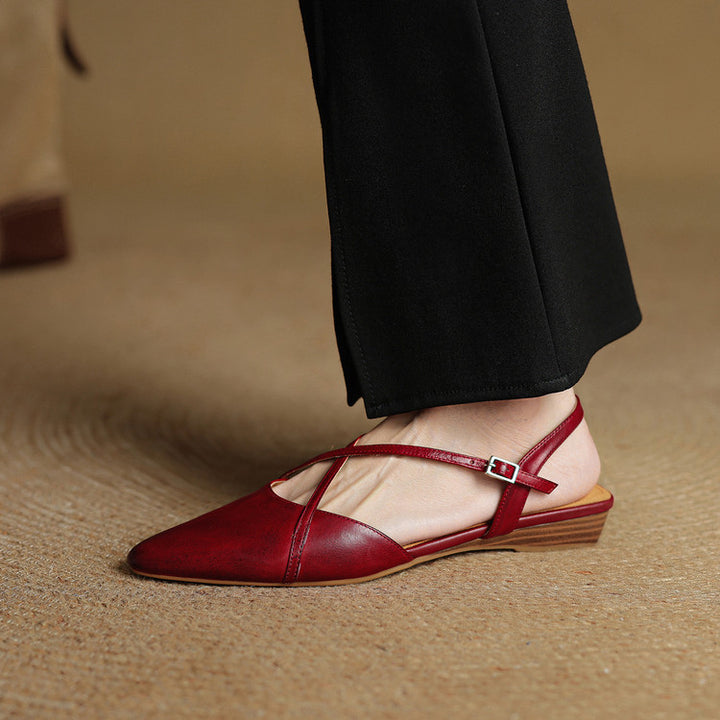 Lori Genuine Leather Flats