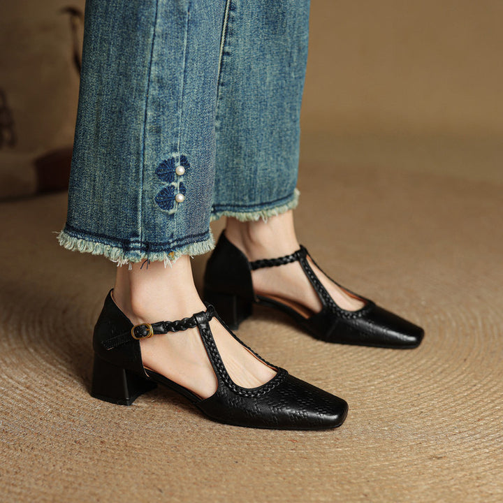 Tayna Genuine Leather Heels