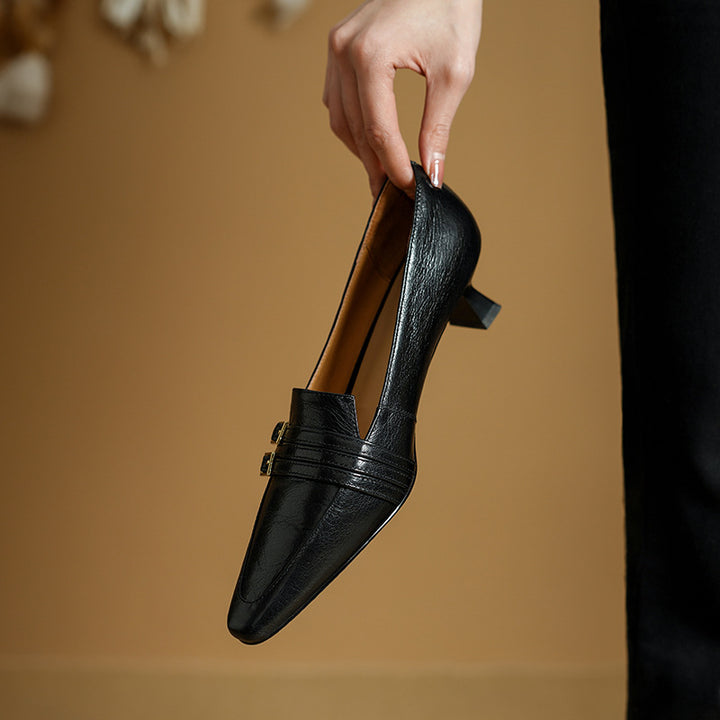 Fienna Genuine Leather Heels