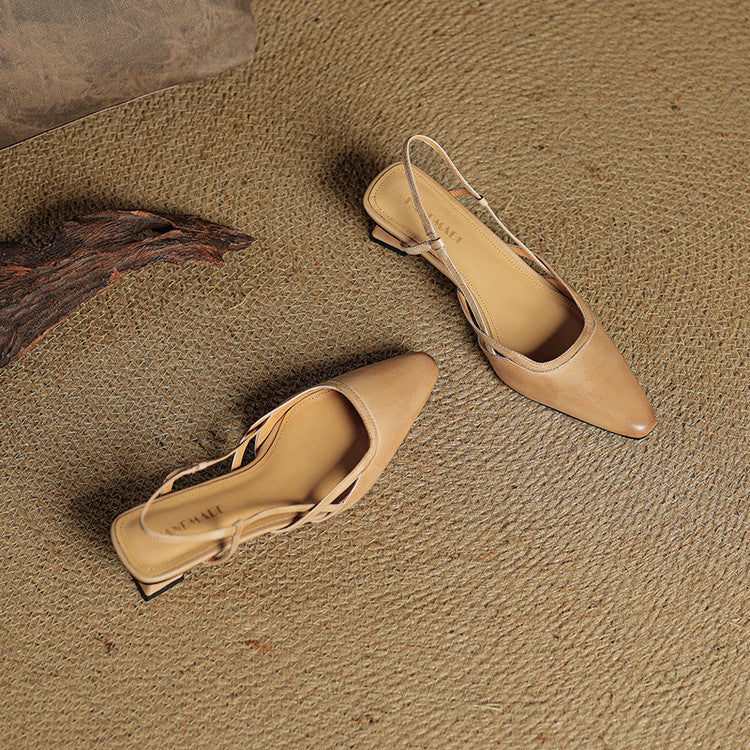 Tessia Genuine Leather Heels