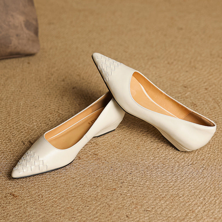 Vela Genuine Leather Flats