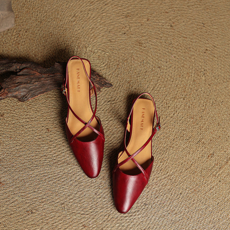 Lori Genuine Leather Flats