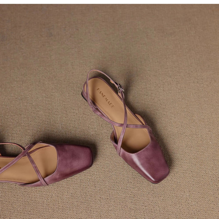 Saline Genuine Leather Flats