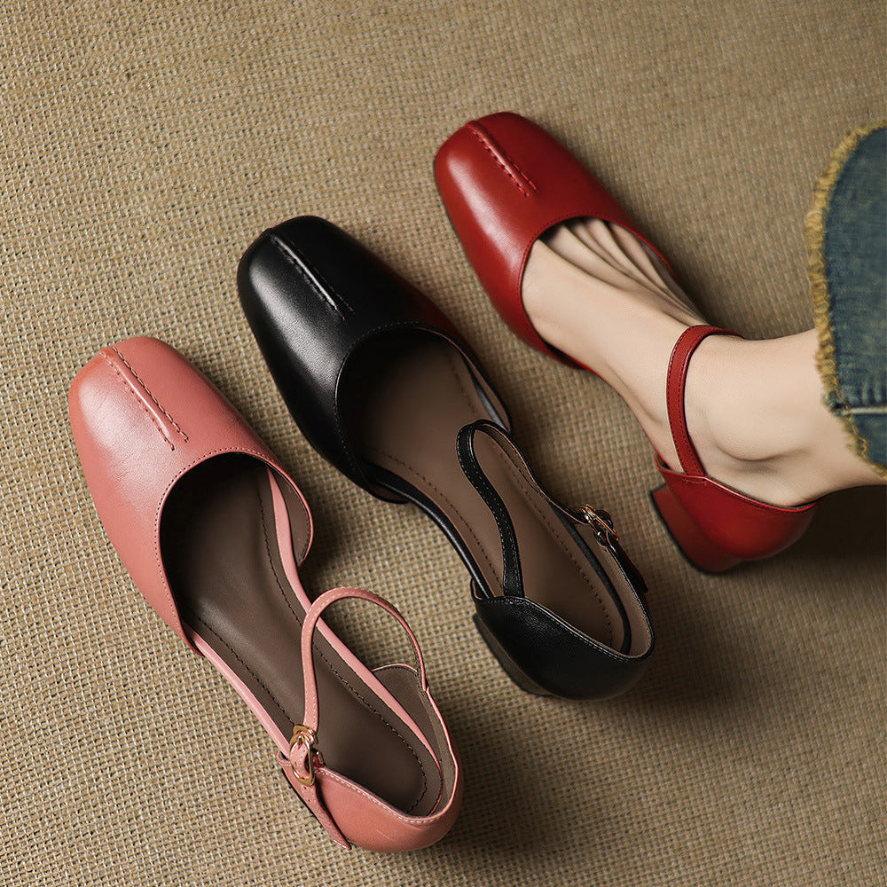 Virelle Genuine Leather Heels