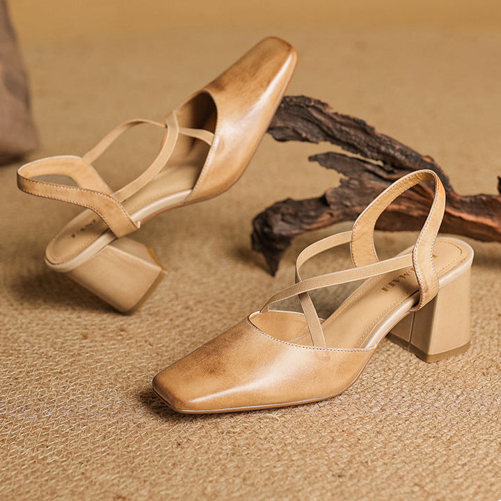 Alissa Genuine Leather Heels