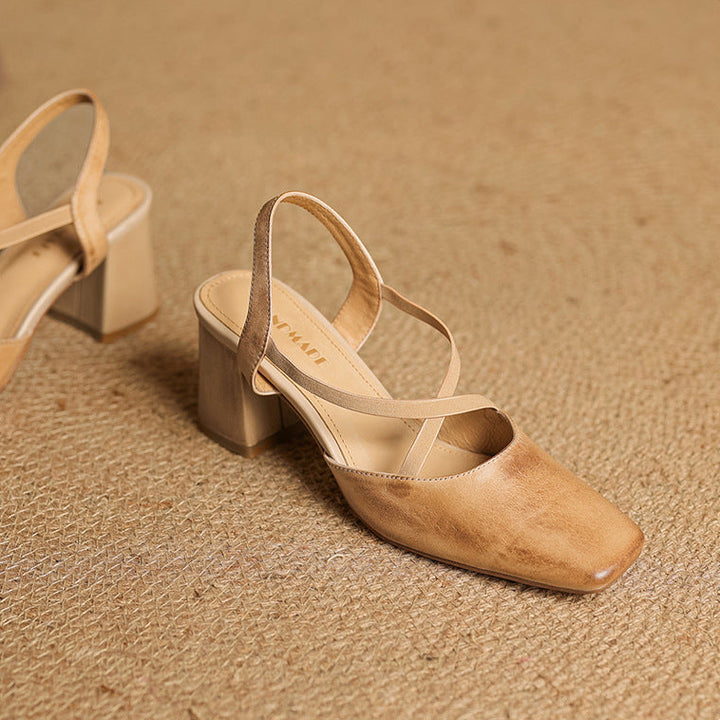 Alissa Genuine Leather Heels