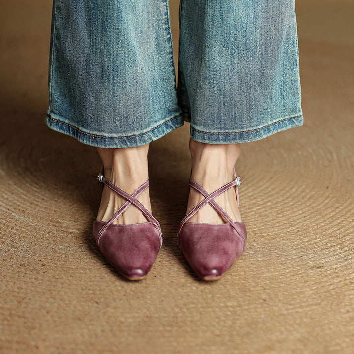 Lori Genuine Leather Flats