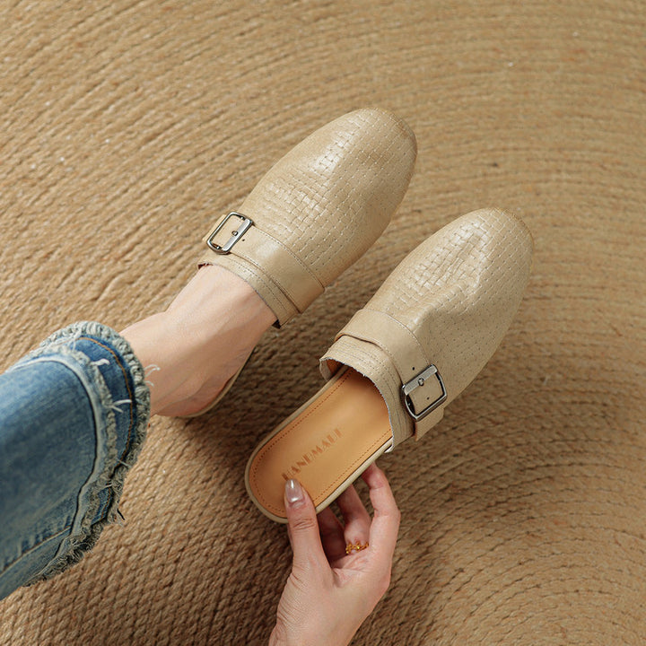 Malena Genuine Leather Mules