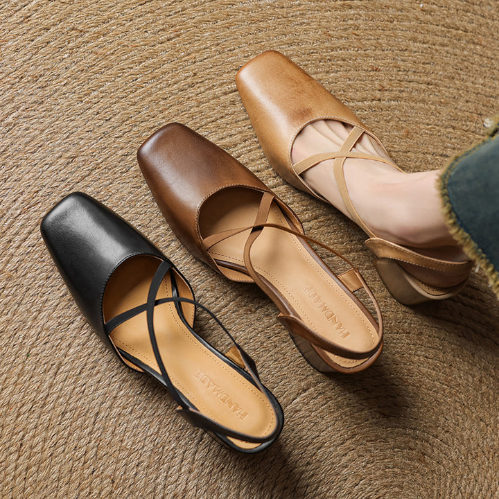 Alissa Genuine Leather Heels