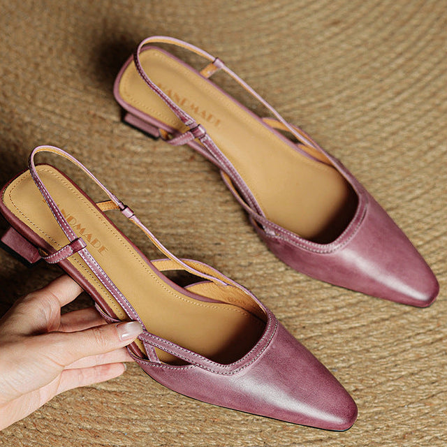 Tessia Genuine Leather Heels