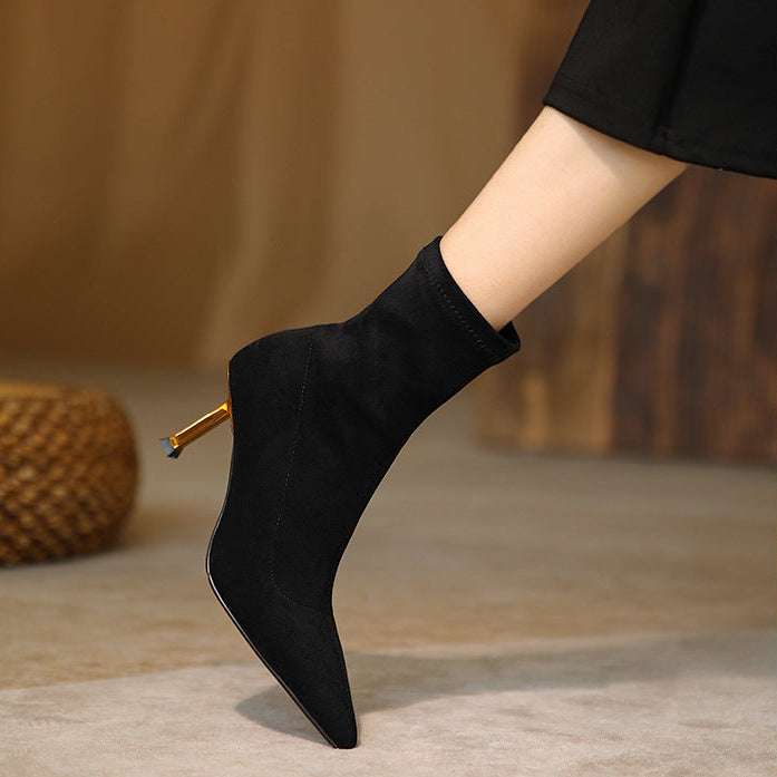 Jade Genuine Suede Boots