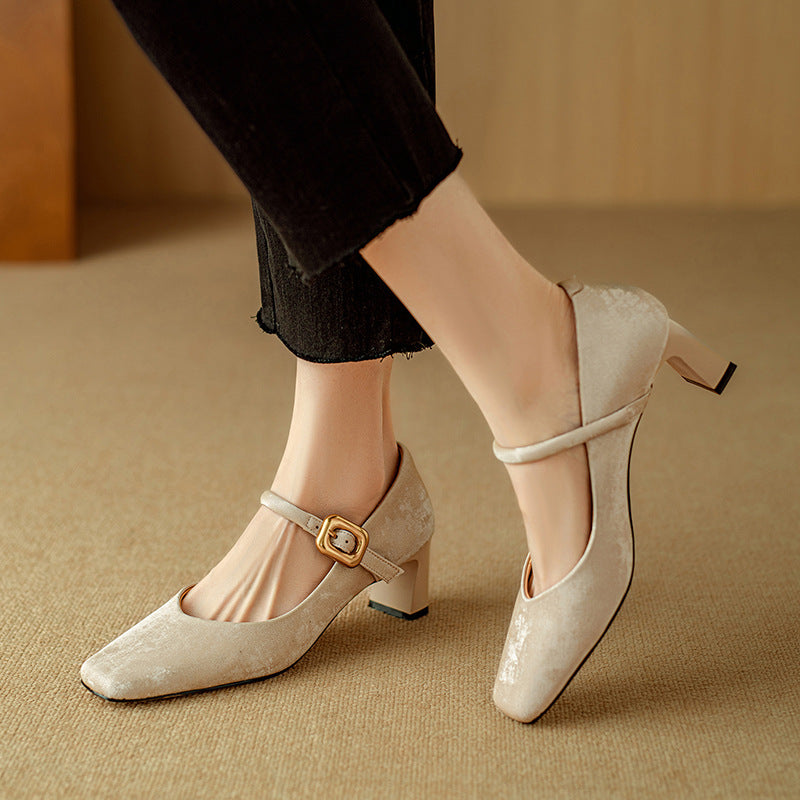 Nara Genuine Leather Heels