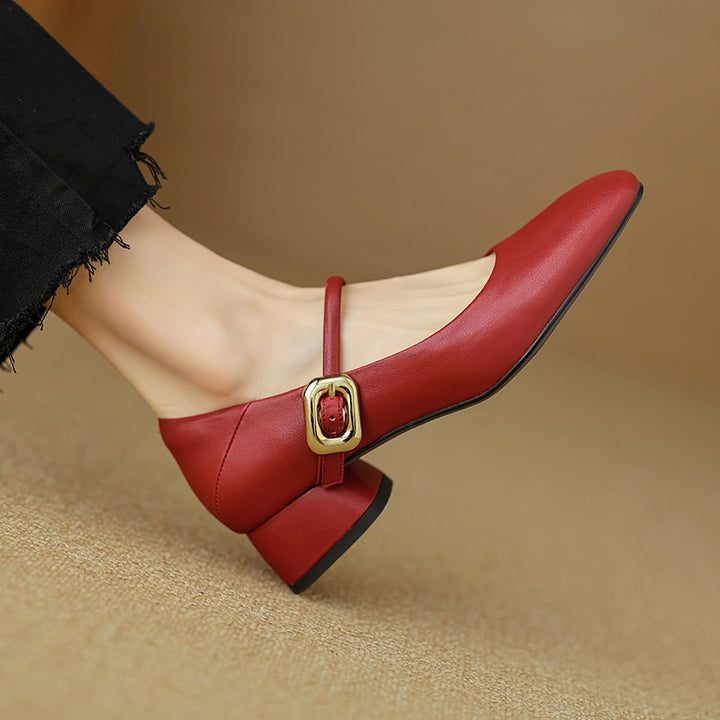 Vira Genuine Leather Heels