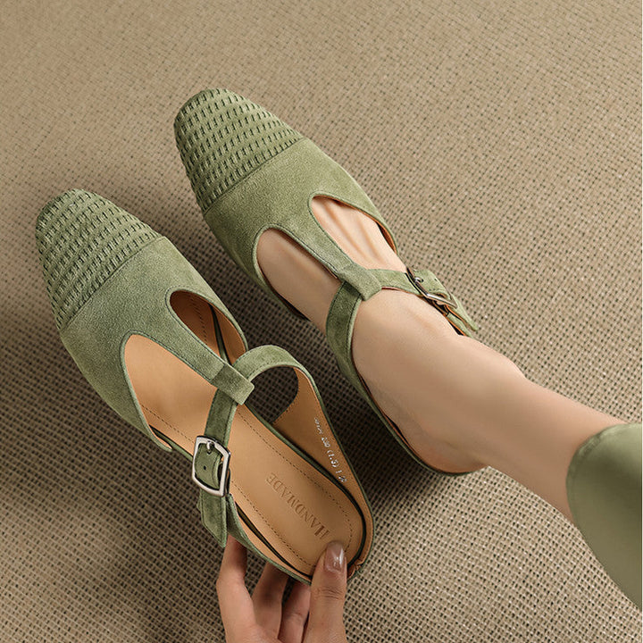 Viva Genuine Suede Mules