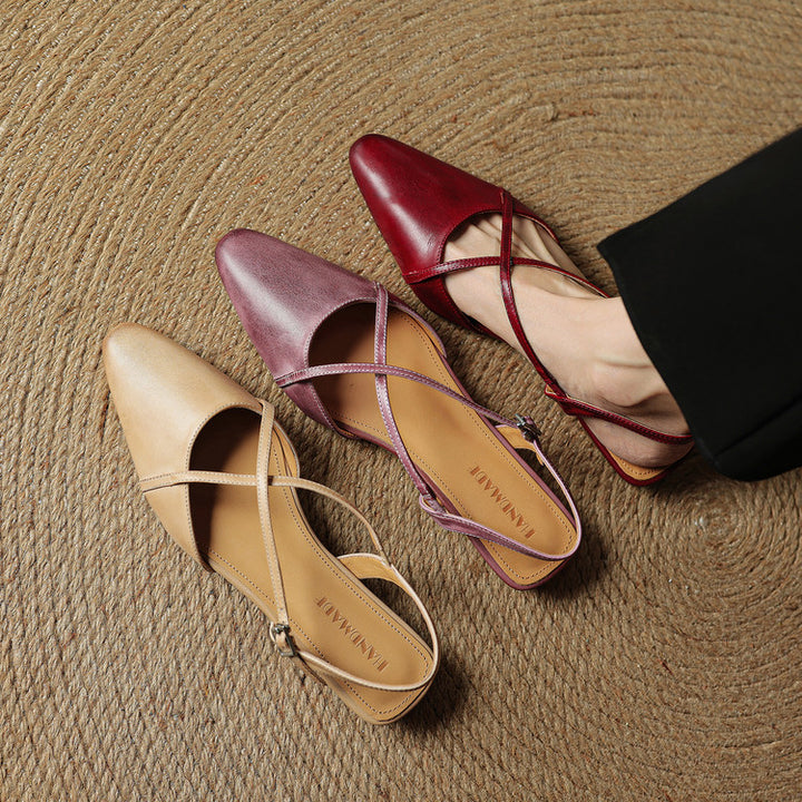 Lori Genuine Leather Flats