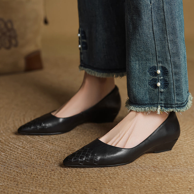 Vela Genuine Leather Flats