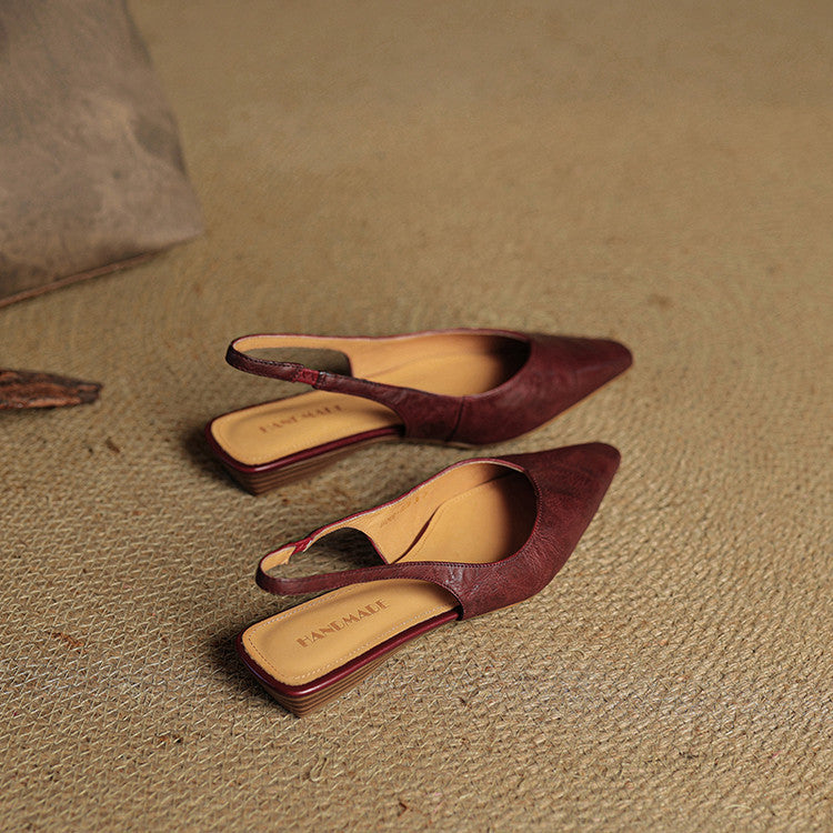 Leira Genuine Leather Flats