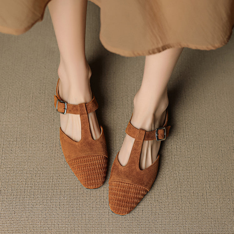 Viva Genuine Suede Mules