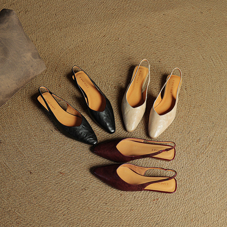 Leira Genuine Leather Flats