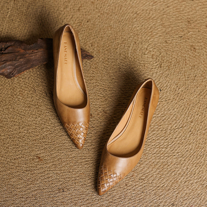 Vela Genuine Leather Flats