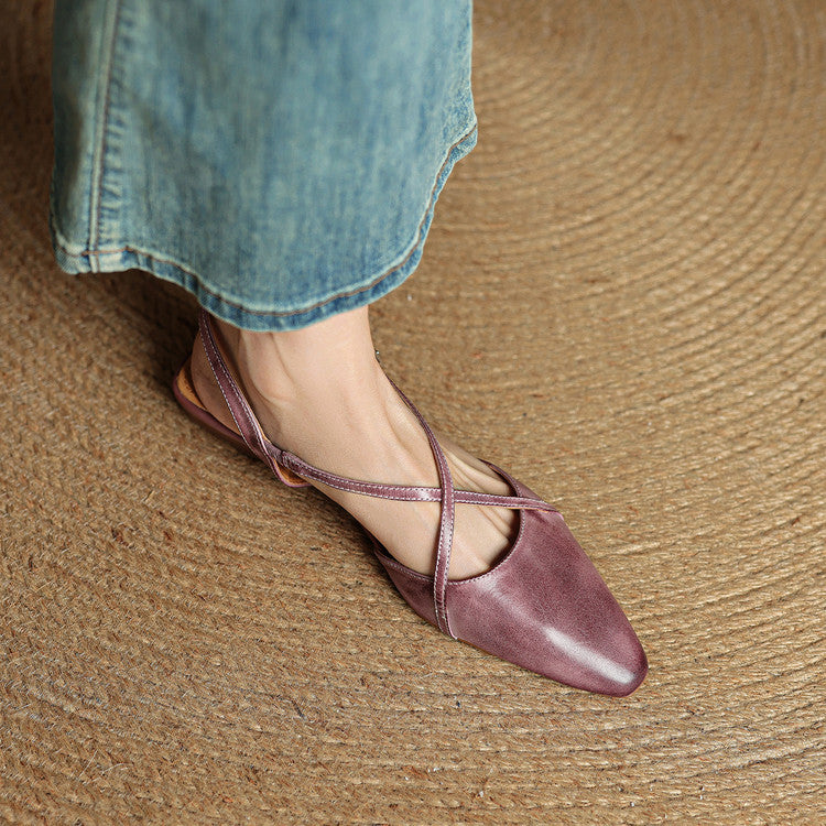 Lori Genuine Leather Flats