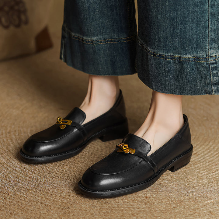 Lena Genuine Leather Loafers